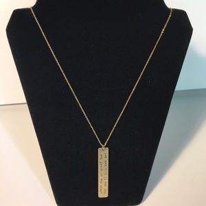 Fire and Grace Quote Stamped Tag Long Neck…